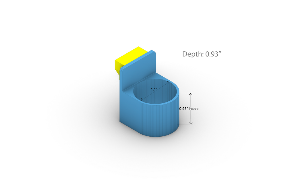 1.1" Diameter