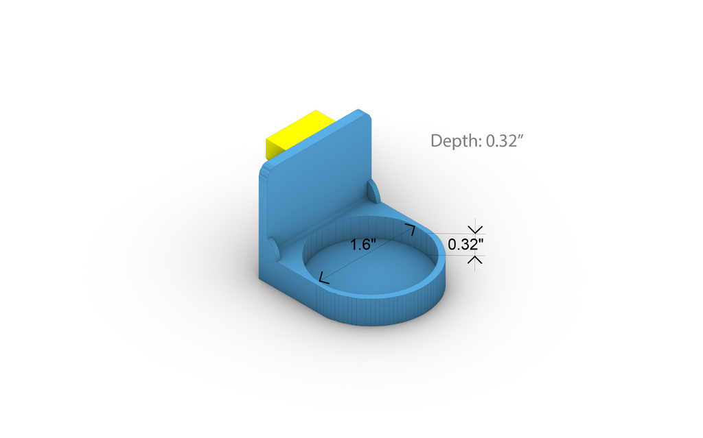1.6" Diameter