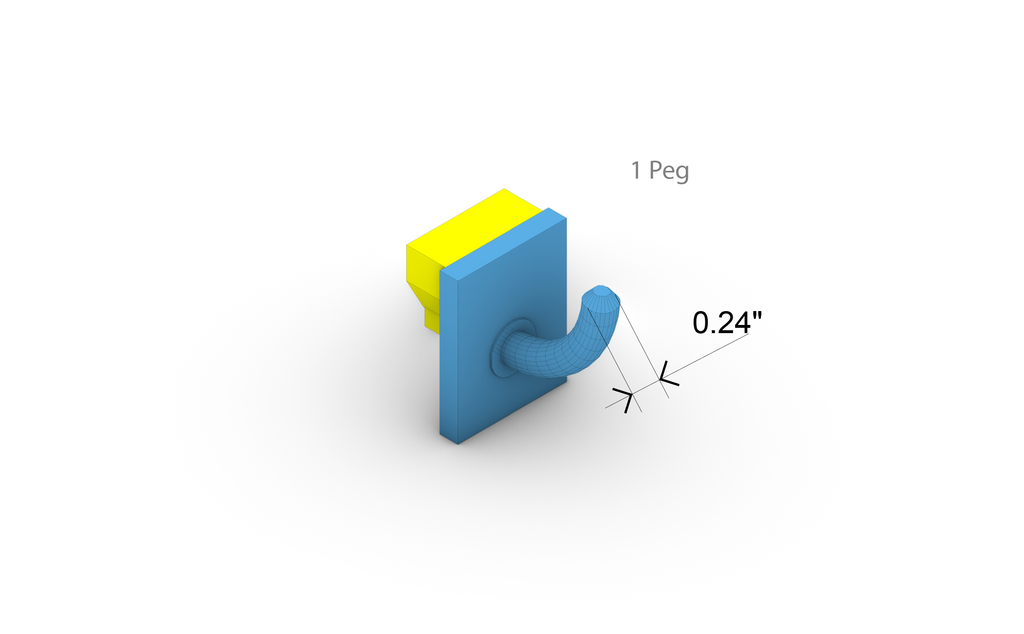 Hooked Pegs (Thin)