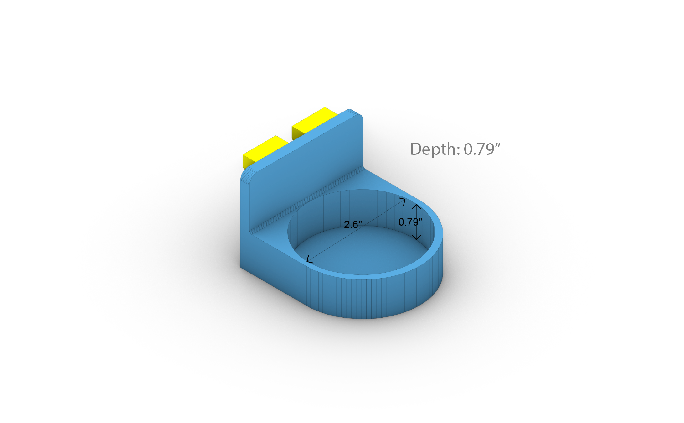 2.6" Diameter