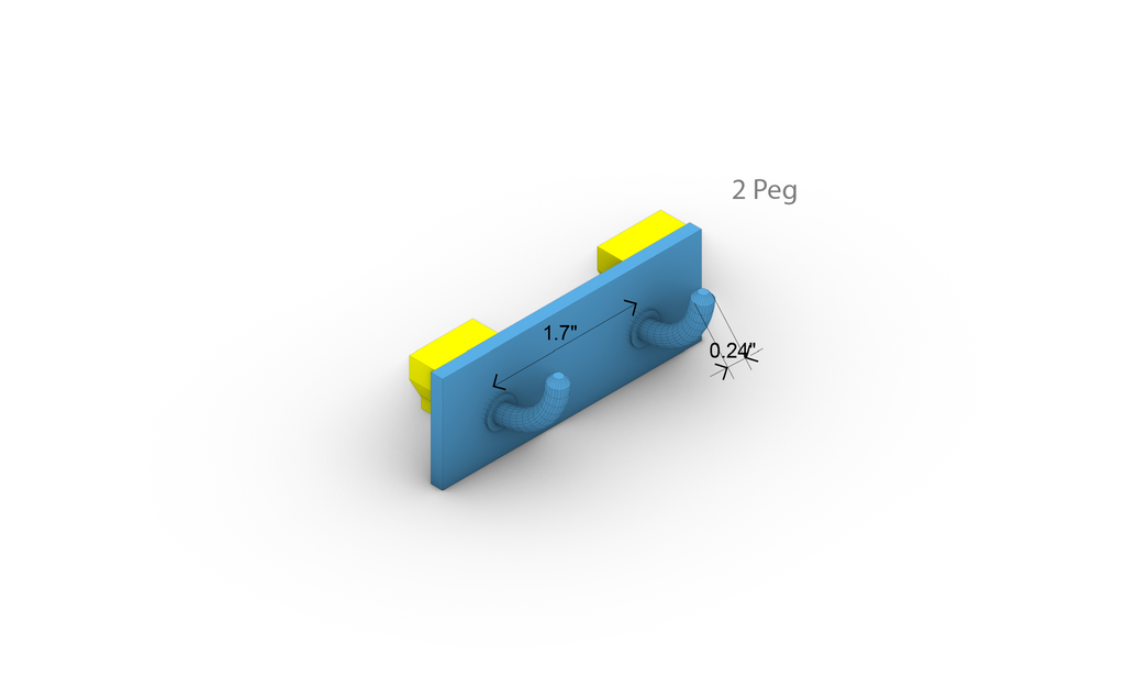 Hooked Pegs (Thin)