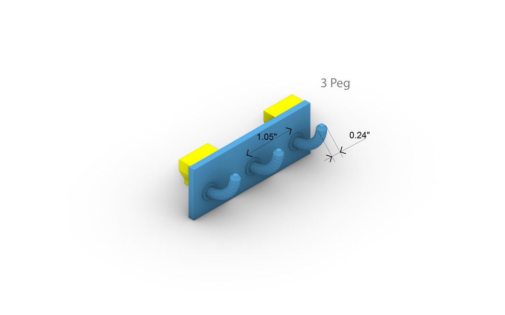 Hooked Pegs (Thin)