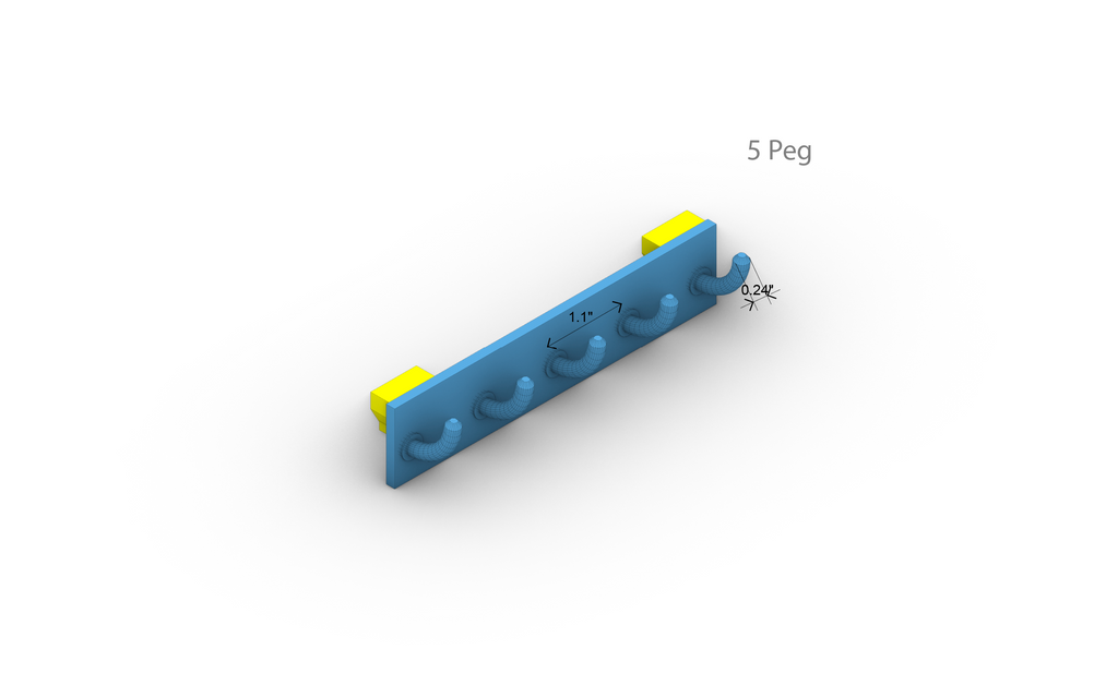 Hooked Pegs (Thin)