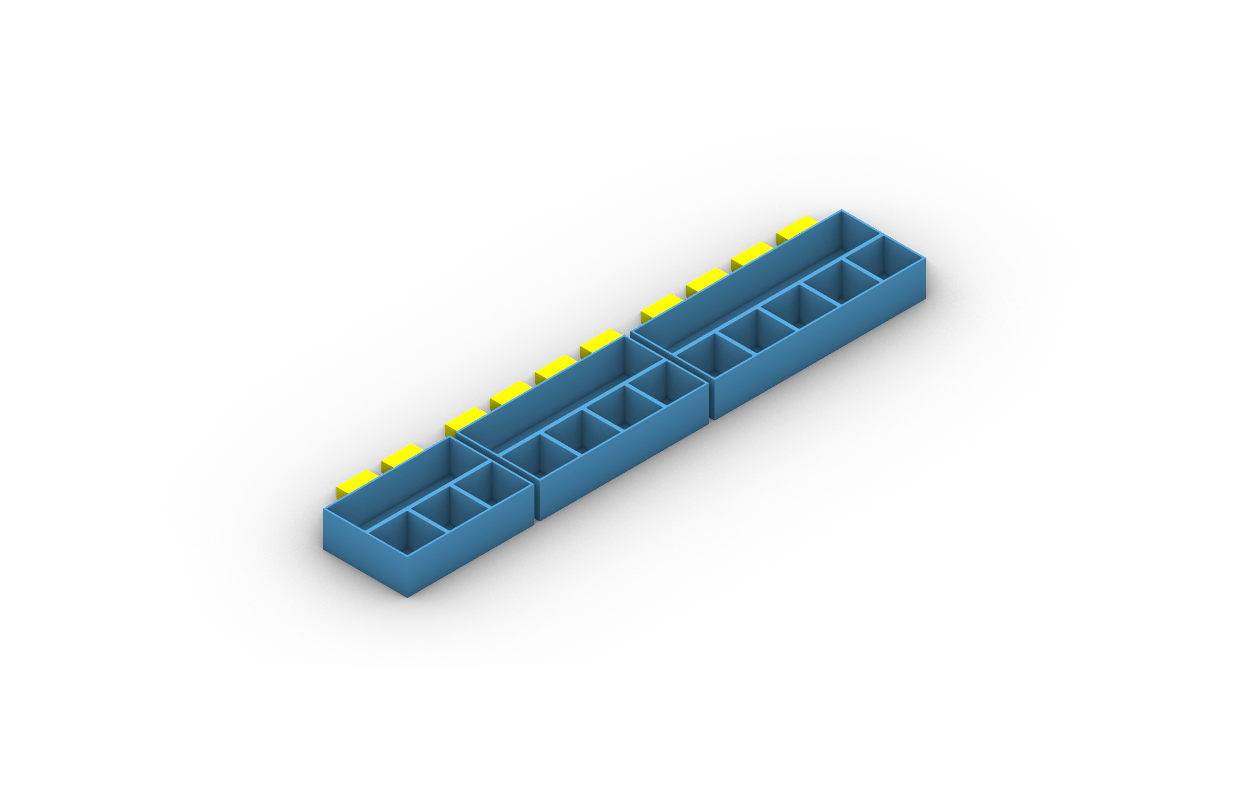 Doubled Small Screw Bins